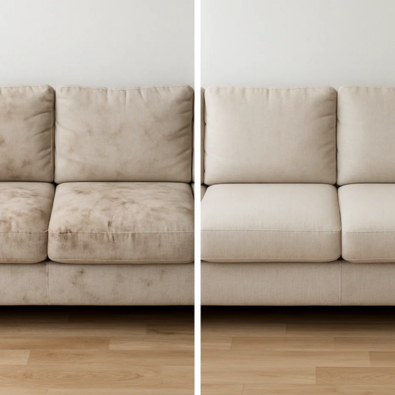 Clean Sofa in cozy living room