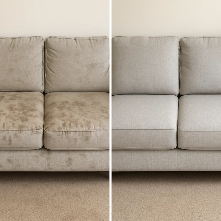 Clean Sofa in cozy living room