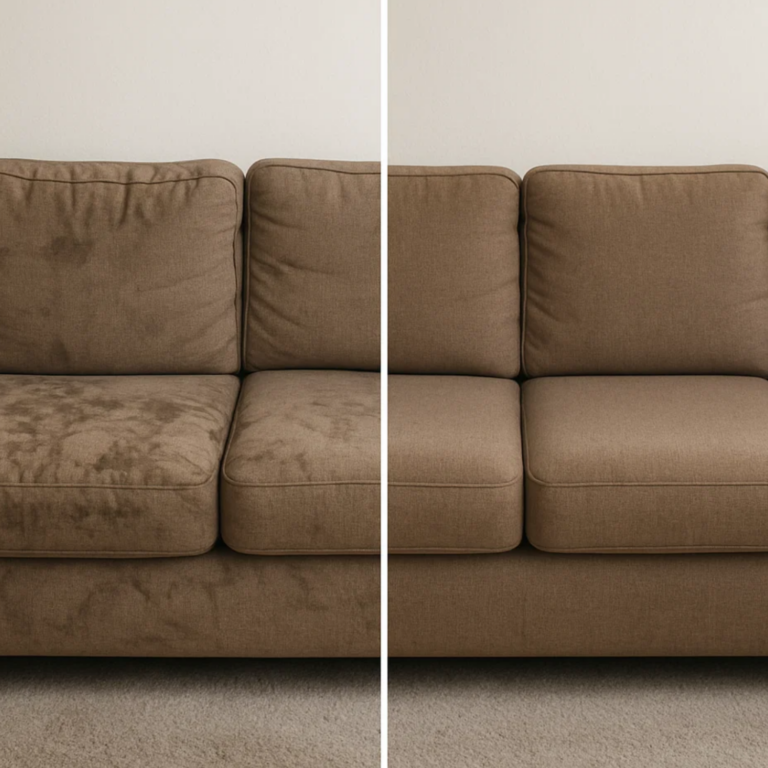 Clean Sofa in cozy living room