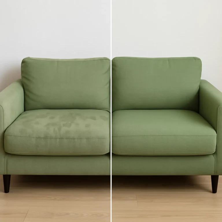 Upholstery Cleaning Before and after