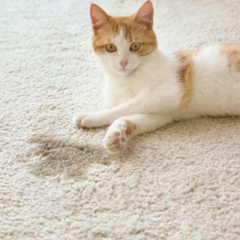 Pet stains on carpet