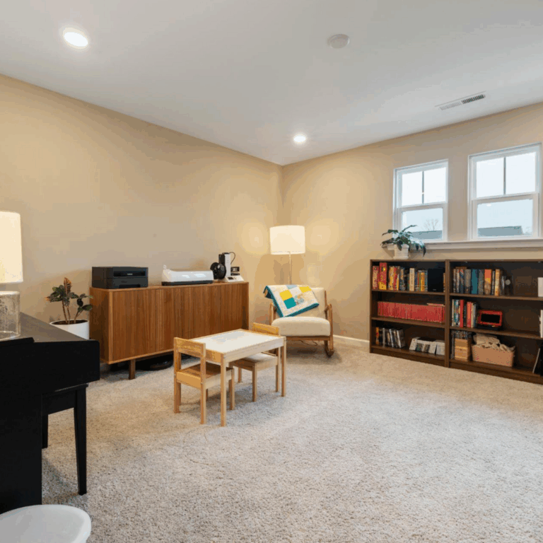 Modern home with clean carpet