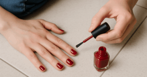 Person-painting-nails-red-while-sitting-on-a-tiled-floor-1024x536