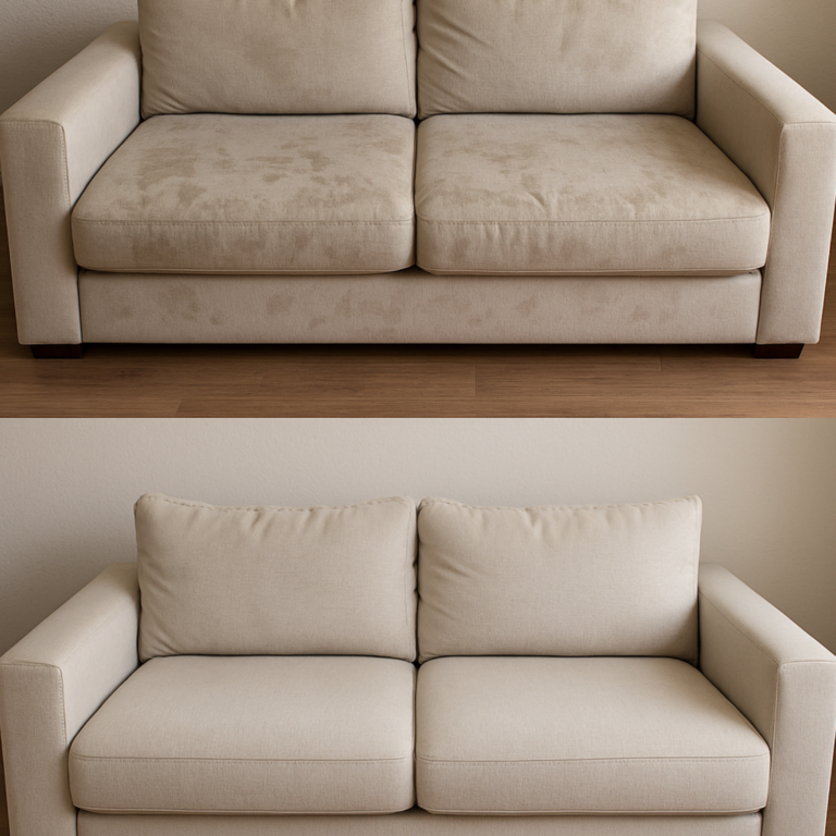 Clean Sofa in cozy living room