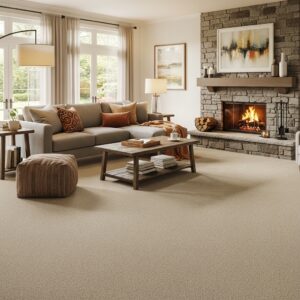 fully carpeted living room