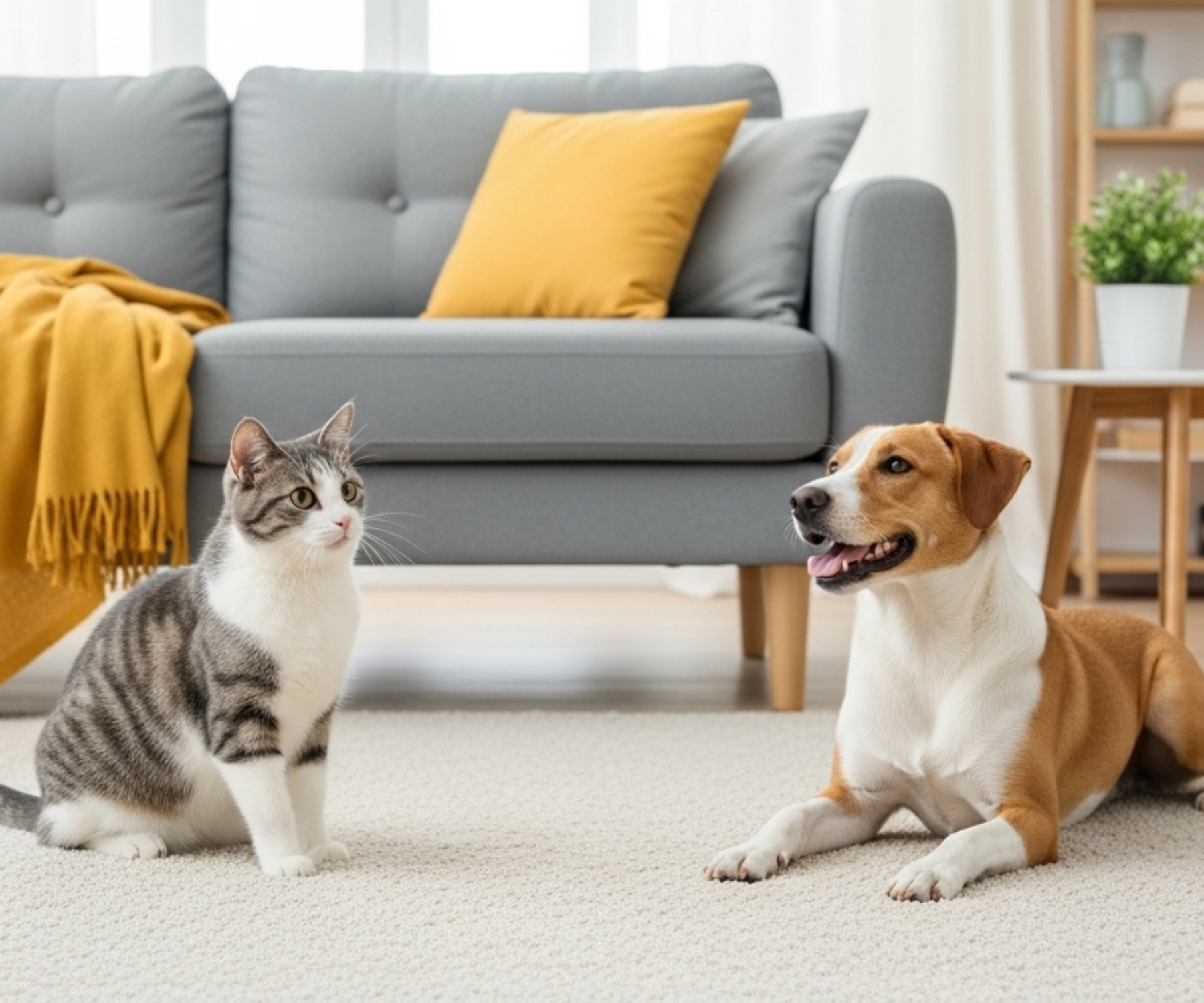 Pet stains on carpet
