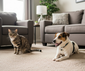 Pet stains on carpet