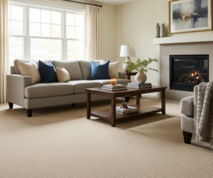 Modern home with clean carpet