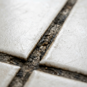 build up on tile grout