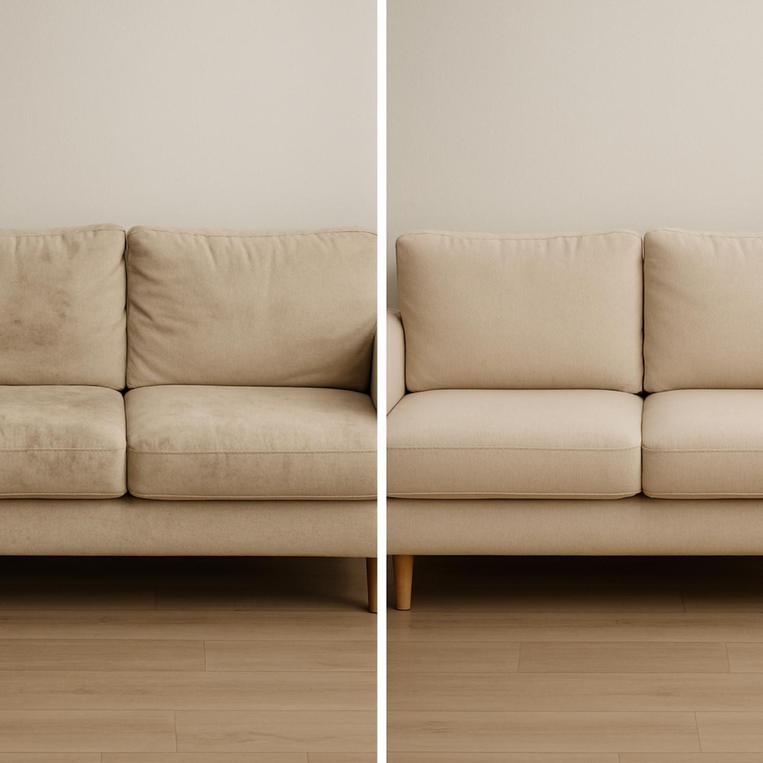 Upholstery Cleaning before and after