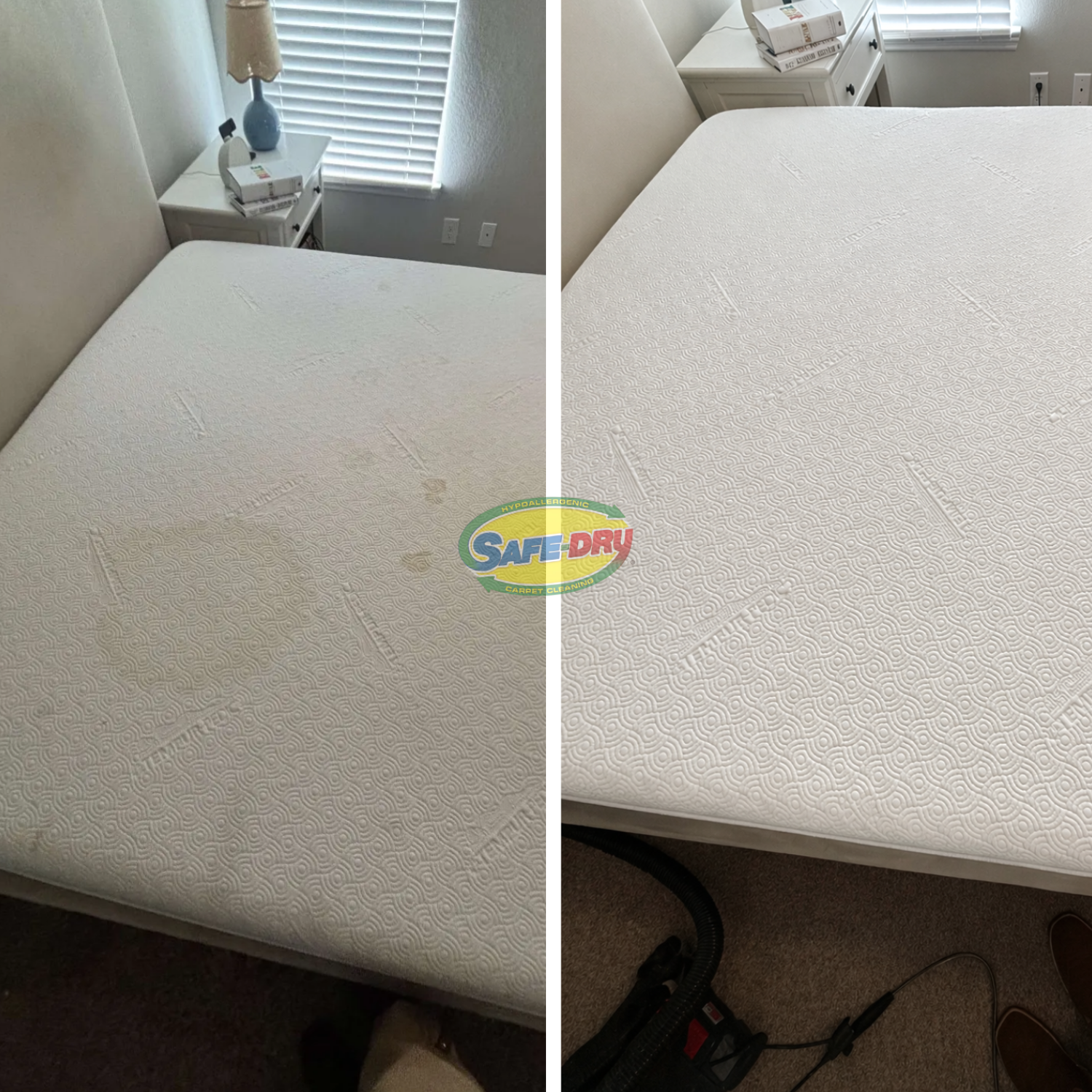 Upholstery Cleaning before and after