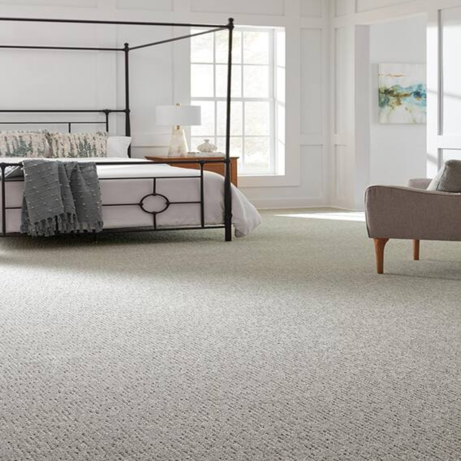Modern home with clean carpet