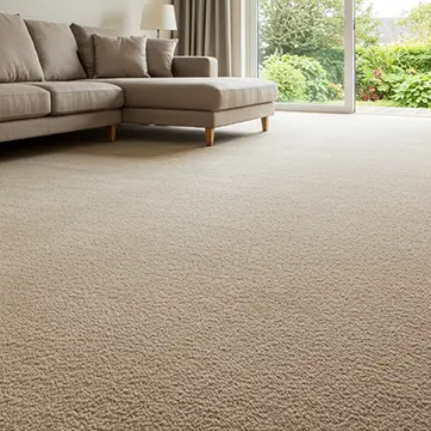 Modern home with clean carpet