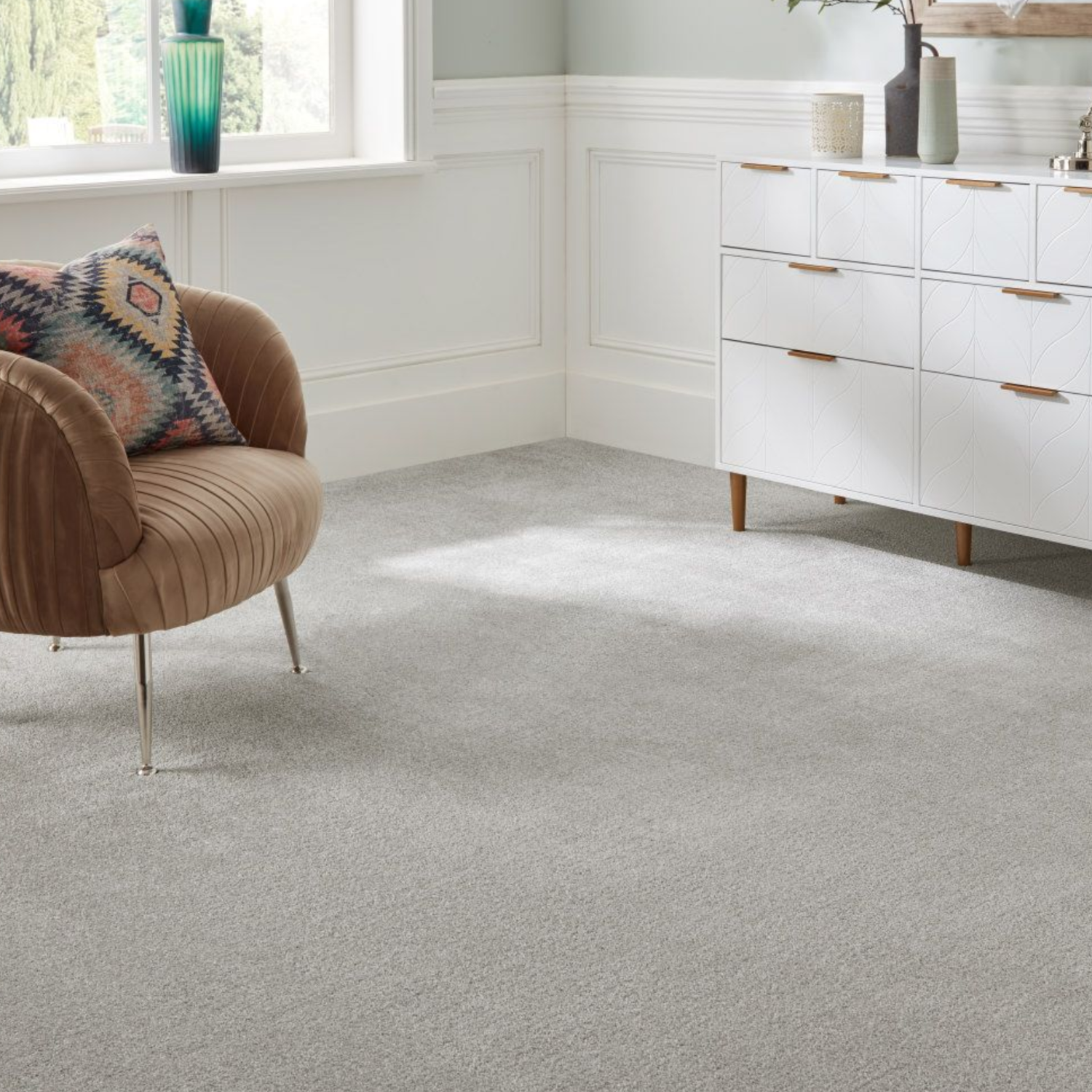 Modern home with clean carpet