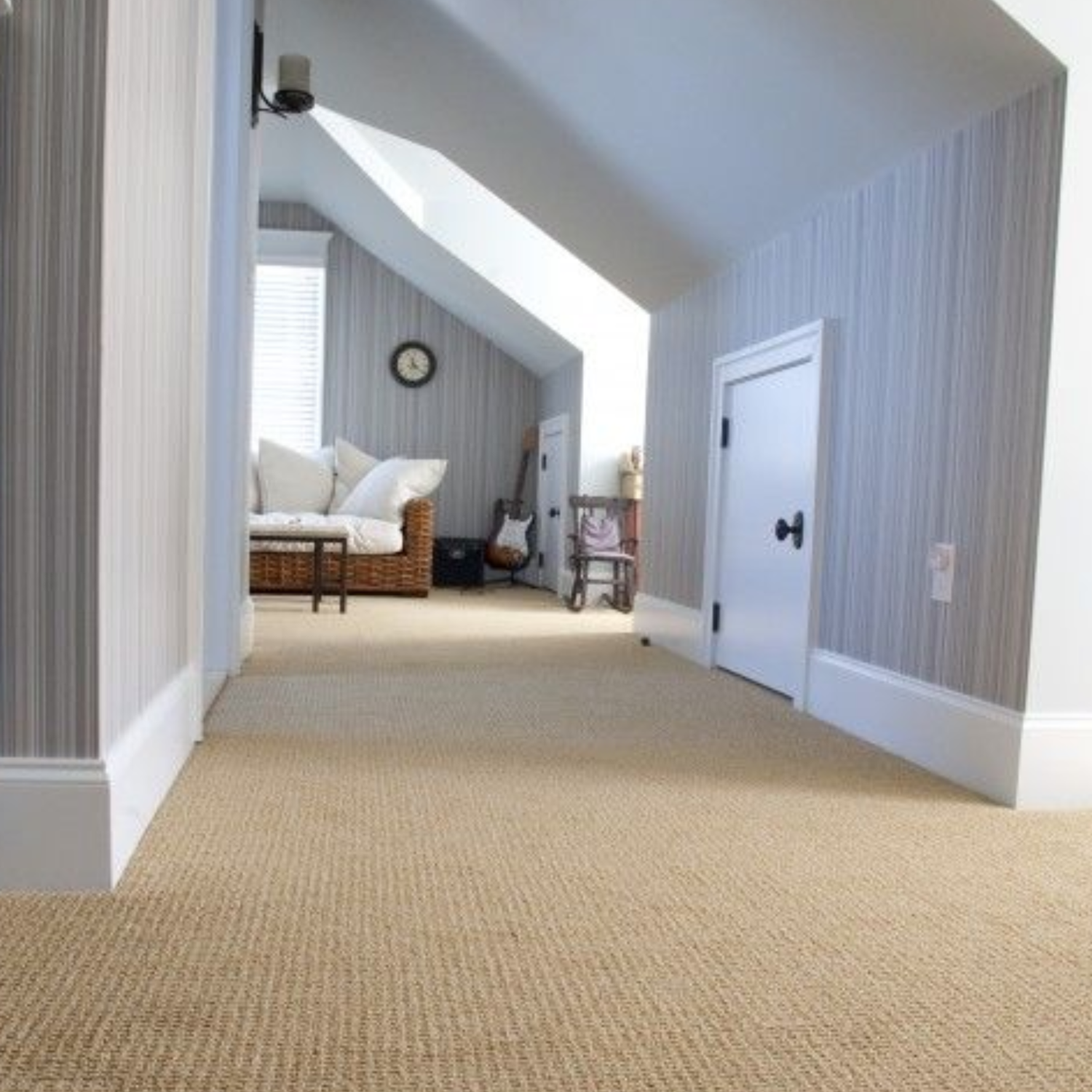 Modern home with clean carpet