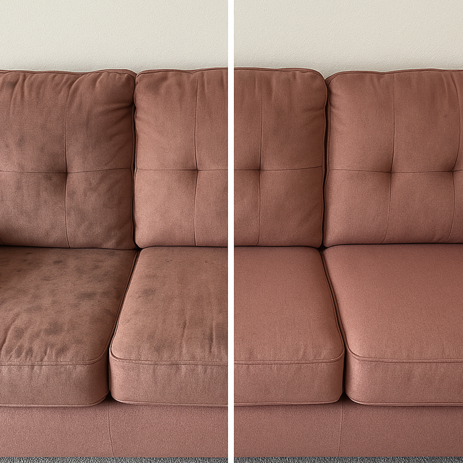 Upholstery Cleaning before and after