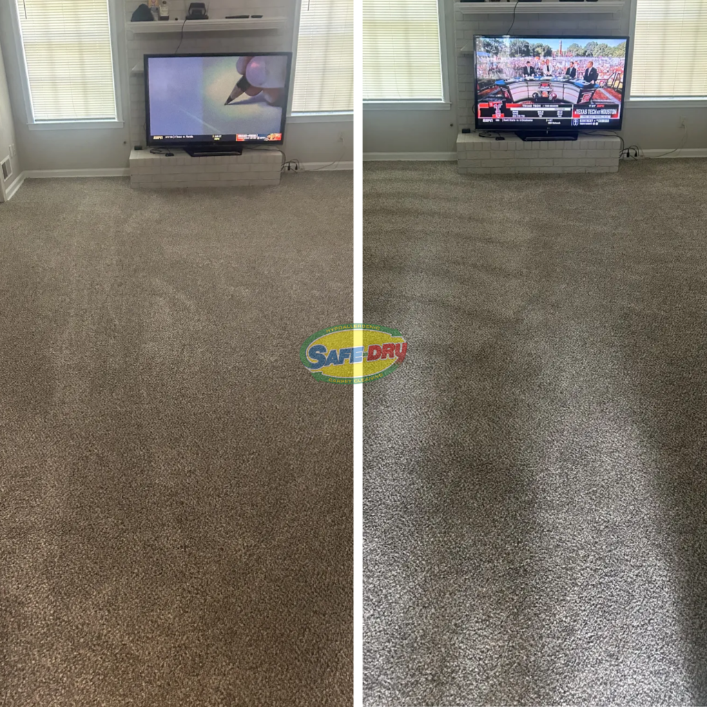 Before and After Carpet Cleaning