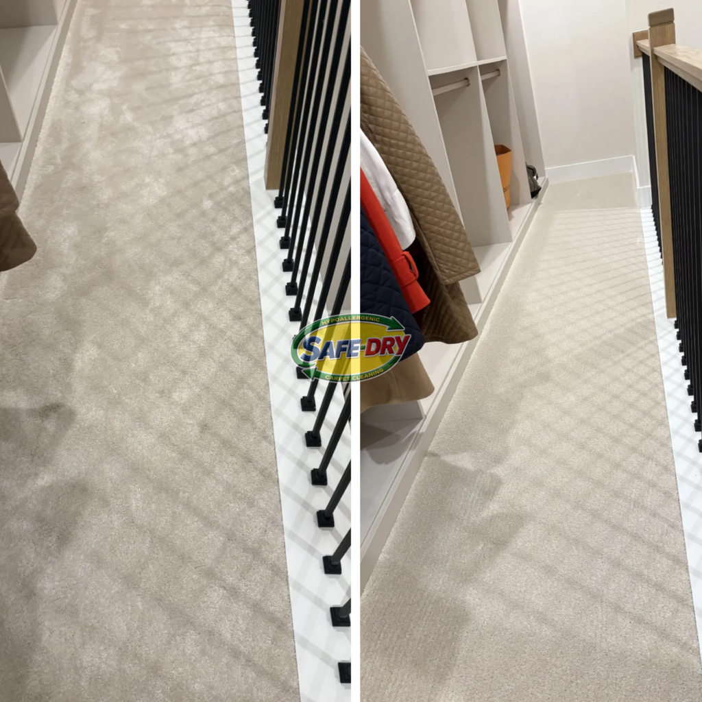 Before and After Carpet Cleaning